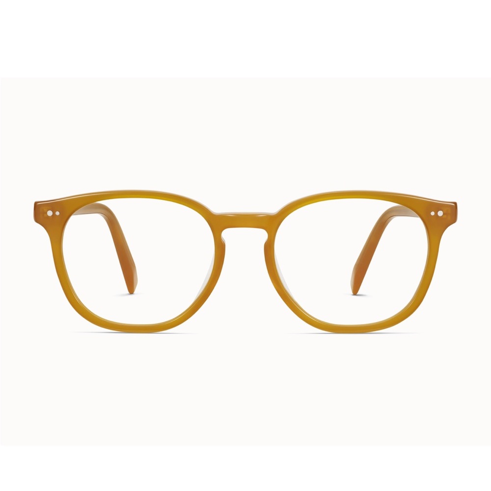 Brand New Warby Parker Carlton Glasses in Apricot, with prescription lenses,